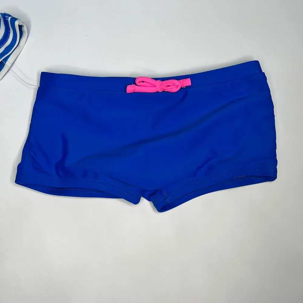 Carter's Swimsuit Two Piece Boyshorts Striped Seahorse New 24M